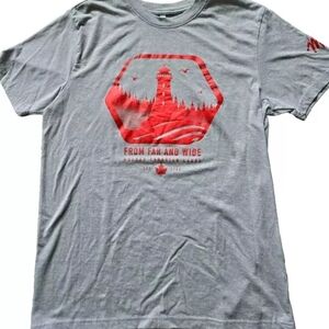 Molson Canadian The East Coast Lager Beer T-Shirt Size Large Unisex Grey